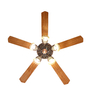 Fanzart Victoria 60" Ceiling Fan Reversible Blades & Optional Remote Integration (Red)