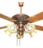 Fanzart Victoria 60" Ceiling Fan Reversible Blades & Optional Remote Integration (Red)