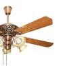 Fanzart Victoria 60" Ceiling Fan Reversible Blades & Optional Remote Integration (Red)
