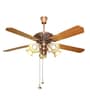 Fanzart Victoria 60" Ceiling Fan Reversible Blades & Optional Remote Integration (Red)