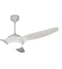Fanzart Zen 56" Ceiling Fan With 3 x Blades Multi Coloured LED & Remote Control (Glossy White)