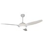 Fanzart Zen 56" Ceiling Fan With 3 x Blades Multi Coloured LED & Remote Control (Glossy White)