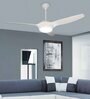 Fanzart Zen 56" Ceiling Fan With 3 x Blades Multi Coloured LED & Remote Control (Glossy White)