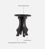 Faraday Solid Wood End Table In Black Finish