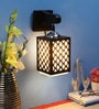 Troyes Black Wood Wall Sconces