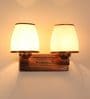 Bristol Wooden Wall Mounted Uplight Sconce (Brown)