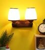 Bristol Wooden Wall Mounted Uplight Sconce (Brown)