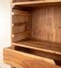 Farma Solid Wood Bookshelf In Natural Colour