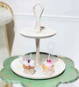 Farmhouse White Wood 2 Tier Appetizer Platter