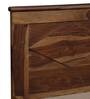 Farrow Solid Wood King Size Bed In Rustic Teak Finish