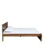 Farrow Solid Wood King Size Bed In Rustic Teak Finish