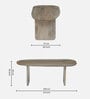 Farum Mango Wood Coffee Table In White Bleach Finish