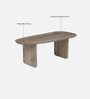 Farum Mango Wood Coffee Table In White Bleach Finish