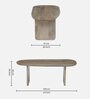 Farum Mango Wood Coffee Table In White Bleach Finish