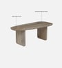 Farum Mango Wood Coffee Table In White Bleach Finish