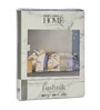 Blue Floral 180 TC Polyester Double Size Bedsheet With 2 Pillow Covers