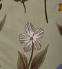 Green Floral 180 TC Polyester Double Size Bedsheet With 2 Pillow Covers