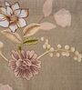 Orange Floral 180 TC Polyester Double Size Bedsheet With 2 Pillow Covers