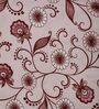 Pink Floral 180 TC Polyester Double Size Bedsheet With 2 Pillow Covers
