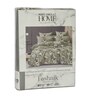 Beige Floral 180 TC Polyester Double Size Bedsheet With 2 Pillow Covers