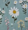 Green Floral 180 TC Polyester Double Size Bedsheet With 2 Pillow Covers