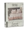 Peach Floral 180 TC Polyester Double Size Bedsheet With 2 Pillow Covers