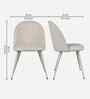 Fauna Dining Chairs In Beige Colour (Set Of 2)