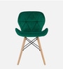 Eames Velvet Iconic Chair in Dark Green Colour