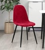 Finch Fox Jax Fabric Dining Chair In Red Colour