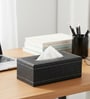 Faux Leather Tissue Holder Storage Box