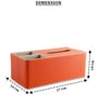 Faux Leather Tissue Holder Storage Box