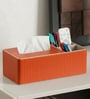 Faux Leather Tissue Holder Storage Box