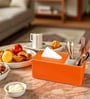 Faux Leather Tissue Holder Storage Box