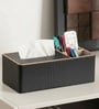 Faux Leather Tissue Holder Storage Box