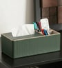 Faux Leather Tissue Holder Storage Box