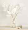 Set Of 2 White Plastic 2 Pcs Faux Long Monstera Artificial Branches