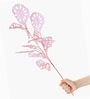 Set Of 2 Pink Plastic 2 Pcs Faux Long Monstera Artificial Branches