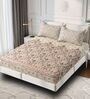 Fawn Ethnic Print 180 TC Cotton King Bedhseet 2 pillow covers
