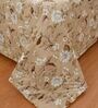 Fawn Printed Microfiber Reversible 180 GSM Double Bed AC Comforter