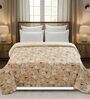 Fawn Printed Microfiber Reversible 180 GSM Double Bed AC Comforter
