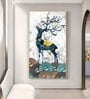Fawn's Drum Circle Glass Finish Vertical Wall Art