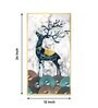 Fawn's Drum Circle Glass Finish Vertical Wall Art