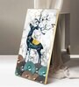 Fawn's Drum Circle Glass Finish Vertical Wall Art