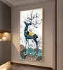 Fawn's Drum Circle Glass Finish Vertical Wall Art