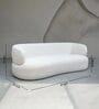 Faye Boucle 3 Seater Sofa in White Colour