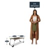 Faye Portable Laptop Table in Brown Colour