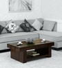 Faye Solid Wood Coffee Table In Walnut Finish
