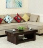 Faye Solid Wood Coffee Table In Walnut Finish