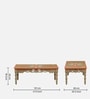 Fazola Mango Wood Hand Painted Multicolor Coffee Table