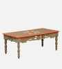 Fazola Mango Wood Hand Painted Multicolor Coffee Table
